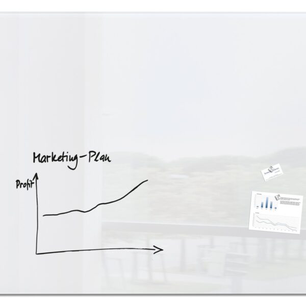SIGEL Glass whiteboard180x120cm - white