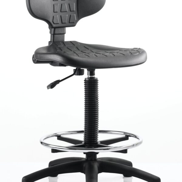 Malaga Hi Rise Draughtsman Chair Black OP000089 DD