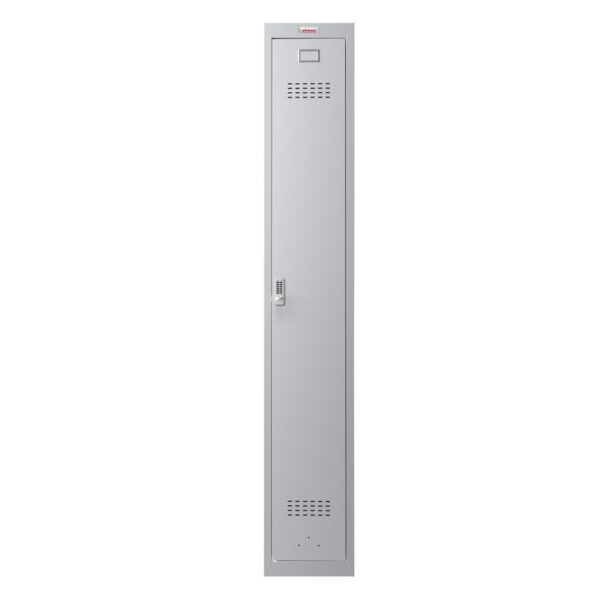 Phoenix PL Series 1 Column 1 Door Personal locker in Grey with Electronic Lock PL1130GGE DD