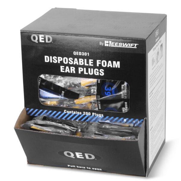 QED Foam Disposible Ear Plugs (Pack 200) - QED301