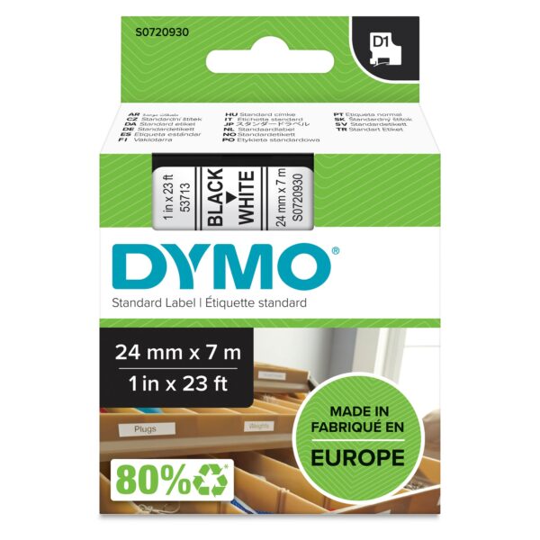 DYMO 53713 (S0720930) D1 Label Tape Blac