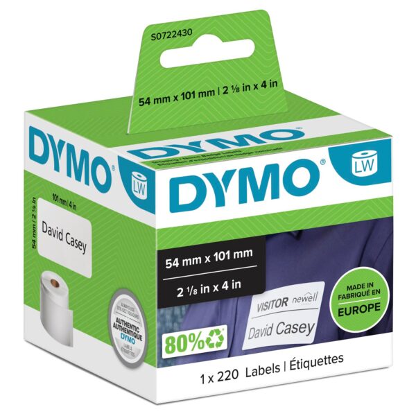 DYMO 99014 (S0722430) Label Tape White 1