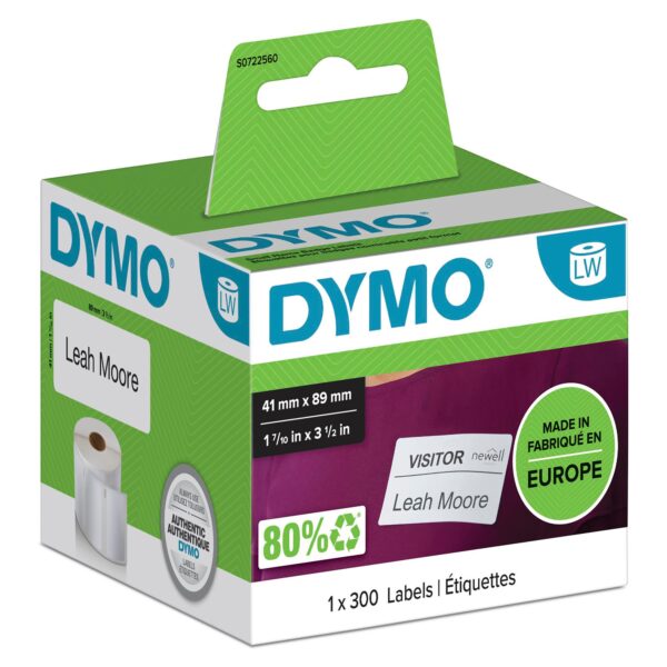 DYMO 11356 (S0722560) Name Badge Label W