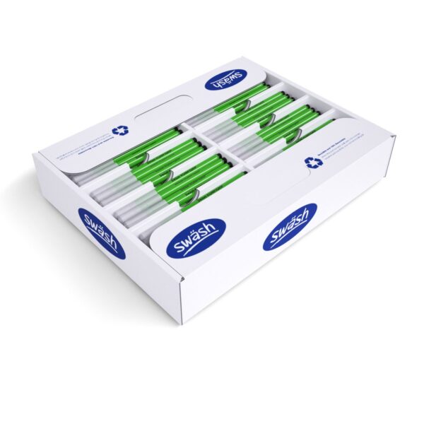 Swash KOMFIGRIP Triangular Grip Handwriting Pens for left or right handed Black (Pack 300) - THW300BK