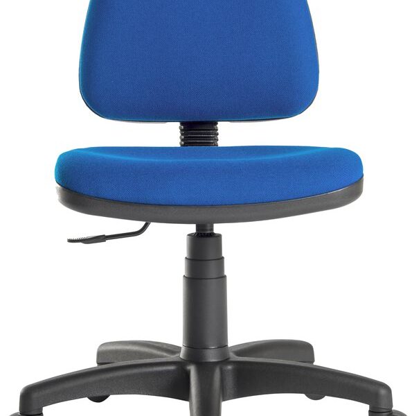 Ergo Blaster Medium Back Fabric Operator Office Chair without Arms Blue - 1100BLU