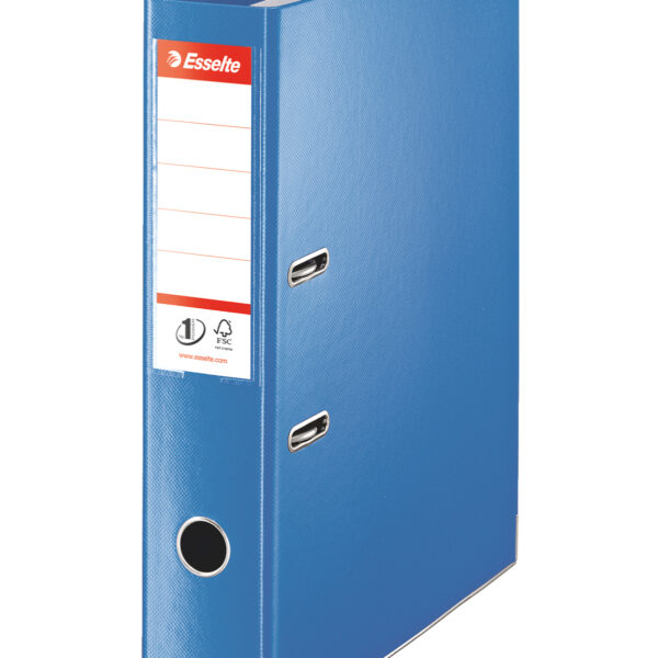 Esselte No.1 VIVIDA Lever Arch File Polypropylene Foolscap 75mm Spine Width Blue (Pack 10) 48085