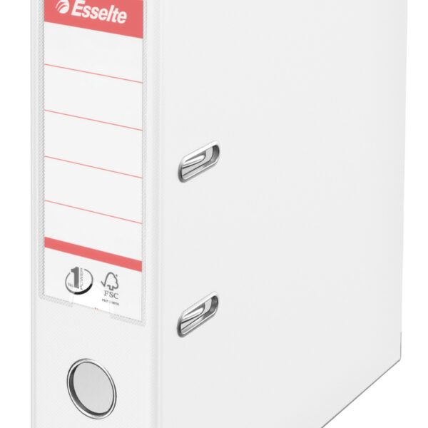 Esselte No.1 Lever Arch File Polypropylene A4 75mm Spine Width White (Pack 10) 811300