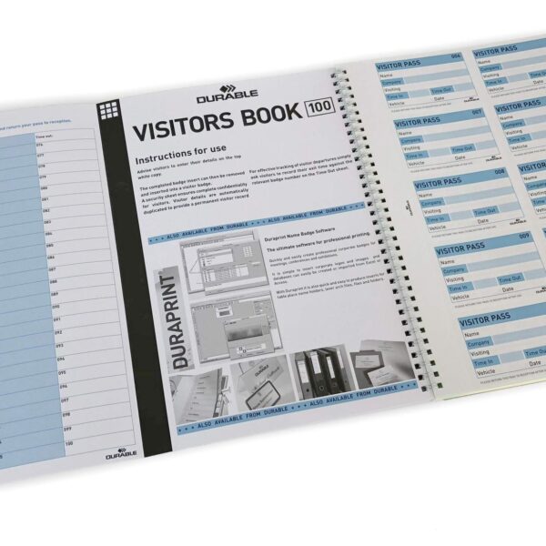 Durable Visitor Book 100 Refill Pack