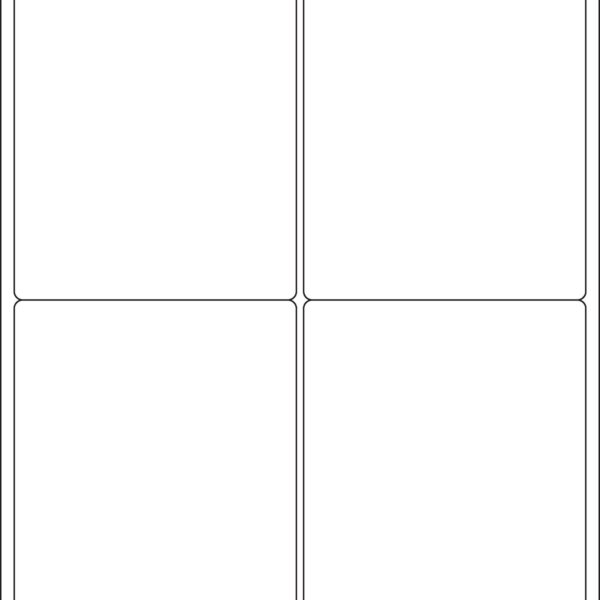 ValueX Multipurpose Label 99.1x139mm 4 Per A4 Sheet White (Pack 400 Labels) - 15145SM