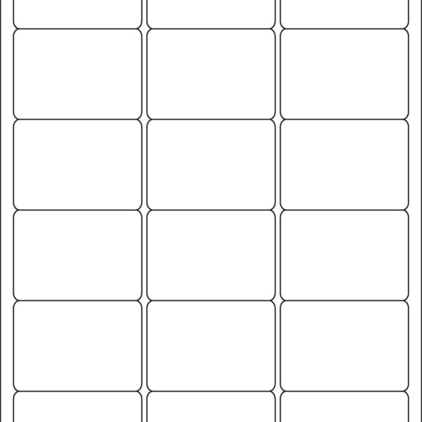 ValueX Multipurpose Label 63.5x46.6mm 18 Per A4 Sheet White (Pack 1800 Labels) - 15187SM