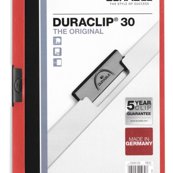 Durable DURACLIP 30 A4 Folder Red