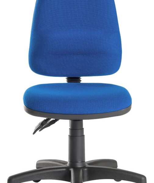 Ergo Twin High Back Fabric Operator Office Chair without Arms Blue - 2900BLU
