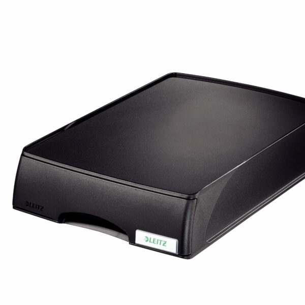 Leitz Plus Letter Tray with Drawer A4/Foolscap Portrait Black 52100095