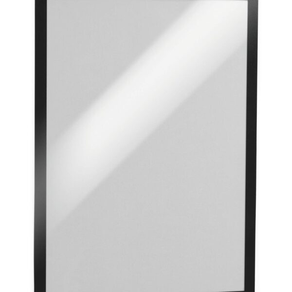 Durable DURAFRAME Self-Adhesive Sign & Document Holder with Magnetic Frame A3 Black (Pack 2) - 487301
