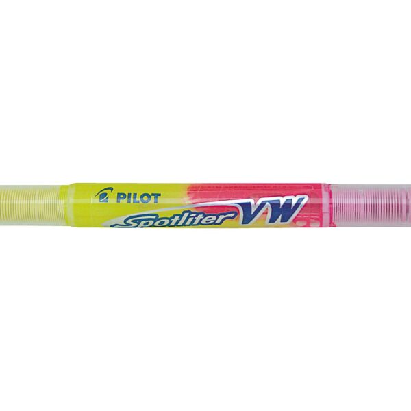 Pilot Begreen Spotliter VW Highlighter Pen Twin Chisel Tip 3.3mm Line Yellow/Pink (Pack 10) - 4902505324536