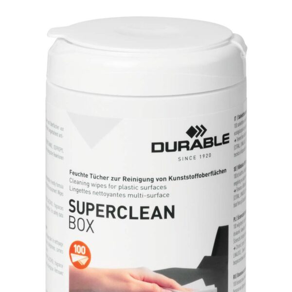 Durable SUPERCLEAN Tub 100 Wipes