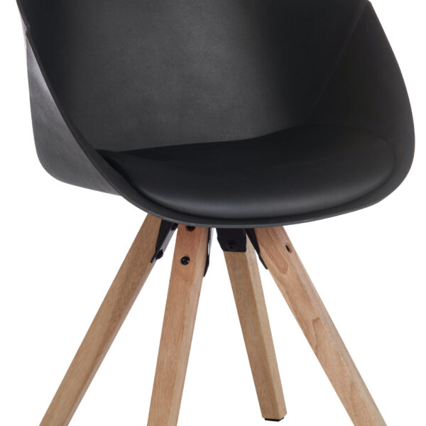 Pyramid Padded Tub Chair Black (Pack 2) - 6947BLACK