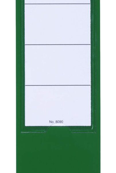 Durable ORDOFIX Self-Adhesive Spine Labels for Lever Arch Files & Folders 60x390mm Green (Pack 10) - 809005