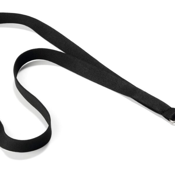 Durable Premium Textile Lanyard with Snap Hook Extra Wide 15mm x 440mm Includes Safety Release Black (Pack 10) - 812701