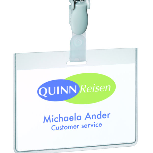 Durable Security Clip Badge 60x90mm