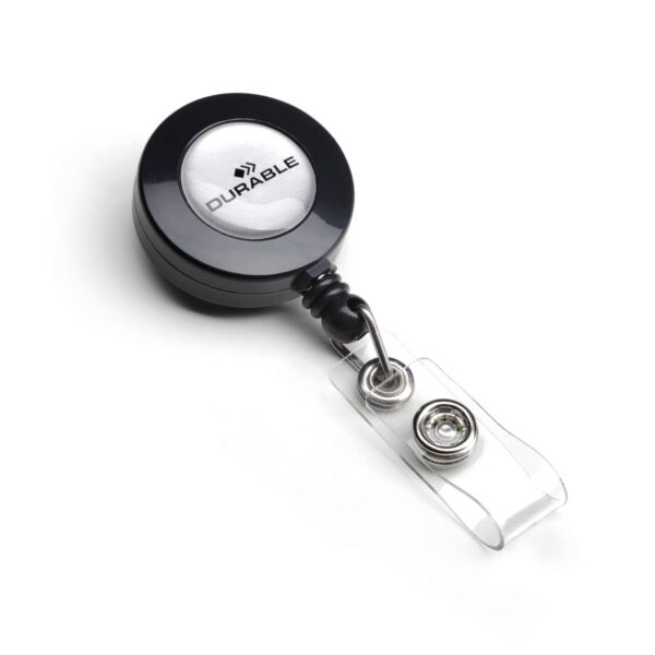 Durable Badge Reel Fastener Charcoal