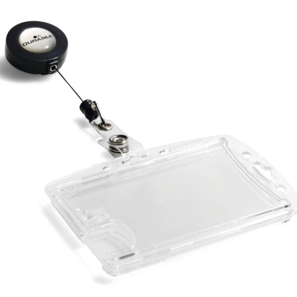 Durable ENCLOSED Badge Reel ID Holder