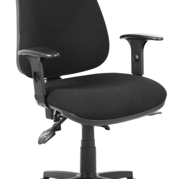 Ergo Comfort High Back Fabric Ergonomic Operator Office Chair with Arms Black - 9500BLK/0270