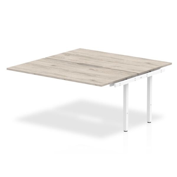 Dynamic Evolve Plus 1400mm B2B Extension Kit Grey Oak Top White Frame BE780