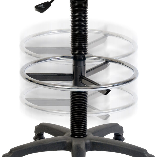 Teknik Polly Deluxe Draughter Polyurethane Stool Black - 1850/1164