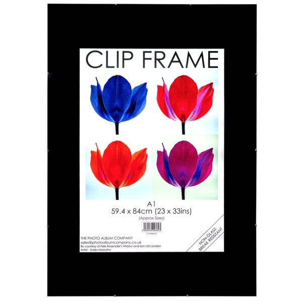 Photo Album Co A1 Poster Display Frameless Clip Frame - CF5984