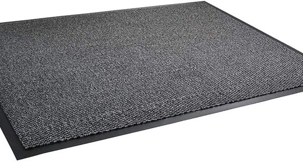 Floortex Doortex Advantagemat Dirt Trapping Entrance Mat For Indoor Use With Anti-slip Vinyl Backing 120x180cm Mottled Black/White - UFC49180DCBWV