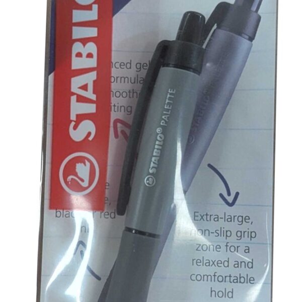 STABILO PALETTE Gel Rollerball 0.4mm Line Black (Pack 10) 268/46-01