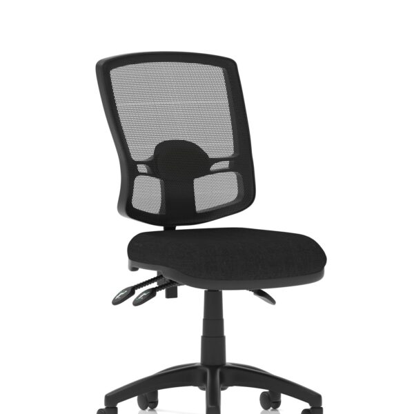 Eclipse Plus III Deluxe Medium Mesh Back Task Operator Office Chair Black Seat Without Arms - KC0398