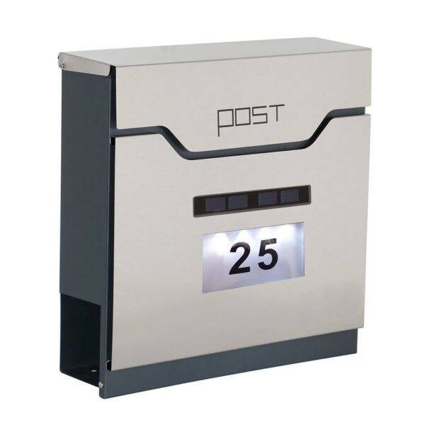 Phoenix Estilo Top Loading Letter Box Stainless Steel with Key Lock - MB0125KS