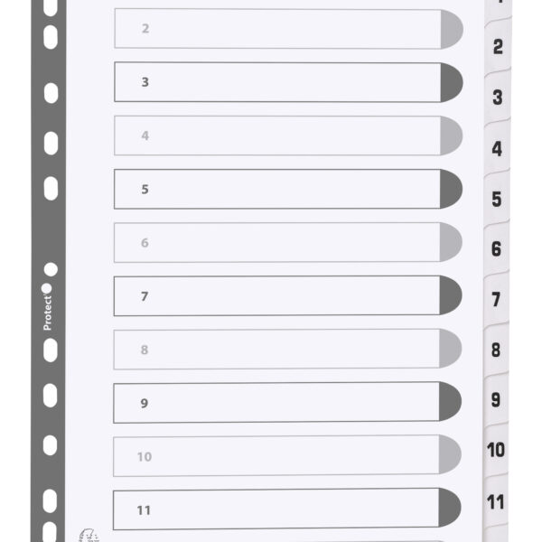 Exacompta Mylar Printed 160 GSM Indices