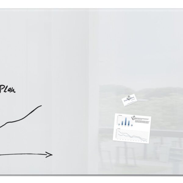SIGEL Glass whiteboard200x100cm - white