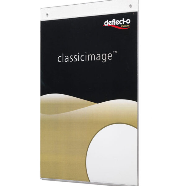 Deflecto A3 Portrait Wall Sign Holder Top Loading - 47201