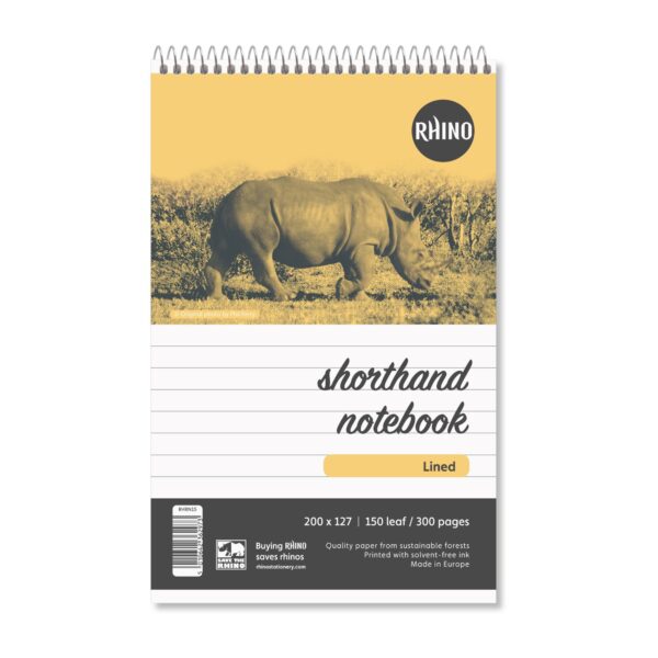 RHINO Office 8x5 Shorthand N/Bk 300P F8
