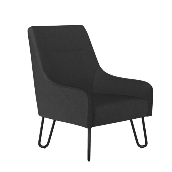 Scandinavian Style Fabric Reception Chair