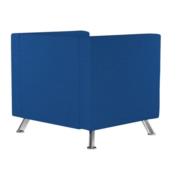 Contemporary Medium Back Bonded Leather visitor Chair with Chrome Frame