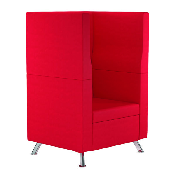 Single Seater Metal Frame Modular Reception Booth