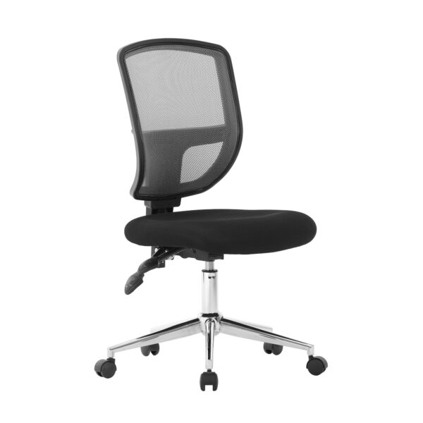 High Back Two Tone Designer Mesh Operator Chair with Sculptured Lumbar and Spine Support