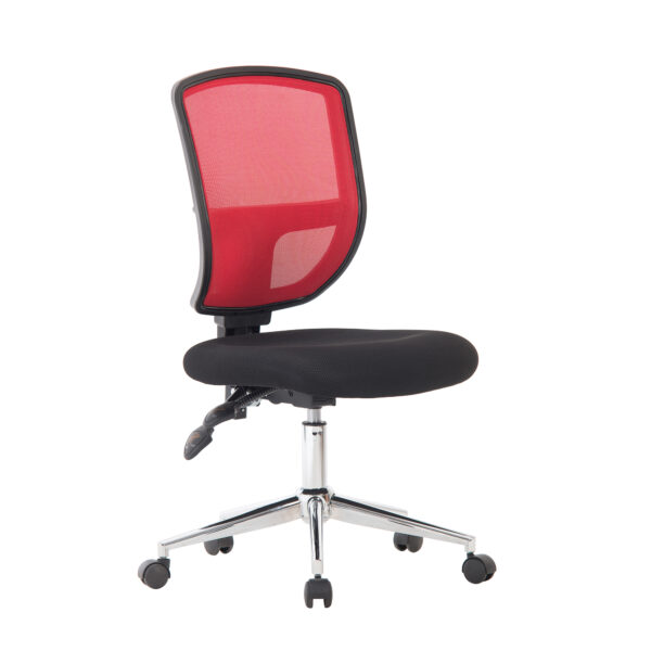 High Back Two Tone Designer Mesh Operator Chair with Sculptured Lumbar and Spine Support