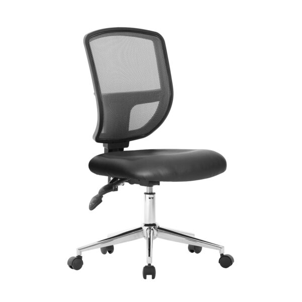 High Back Two Tone Designer Mesh Operator Chair with Sculptured Lumbar and Spine Support