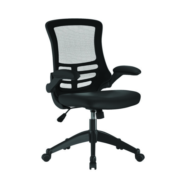 Designer High Back Mesh Chair with Folding Arms