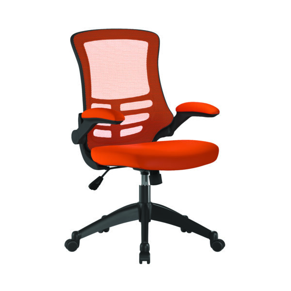 Designer High Back Mesh Chair with Folding Arms