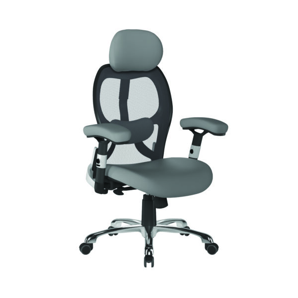 Ergonomic Luxury High Back Executive Mesh Chair with Chrome Base Certified for 24 Hour Use