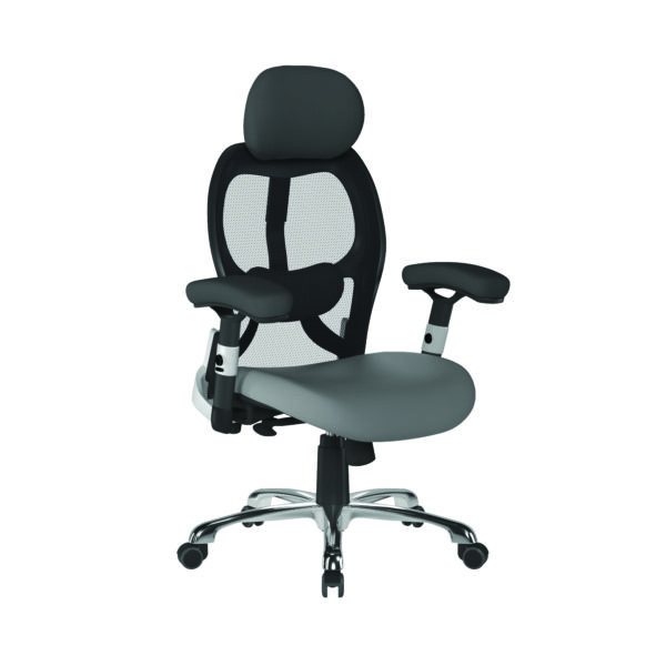Ergonomic Luxury High Back Executive Mesh Chair with Chrome Base Certified for 24 Hour Use