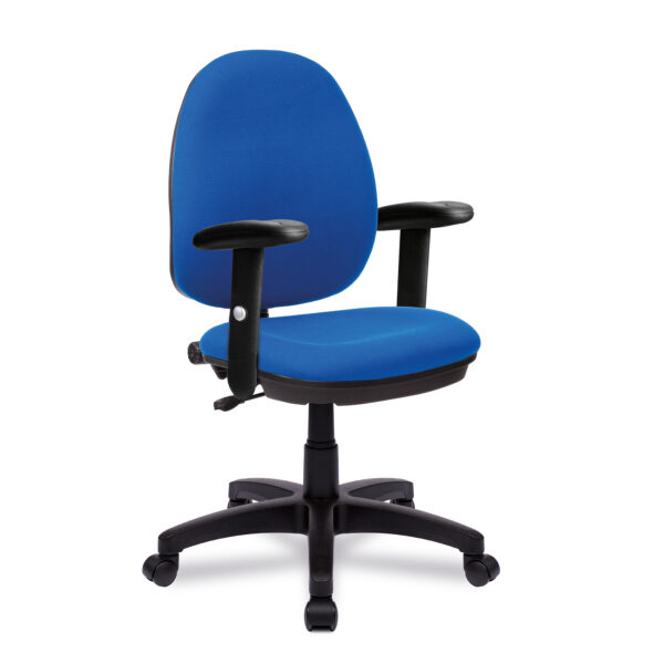 Medium Back Operator Chair - Single Lever with Height Adjustable Arms