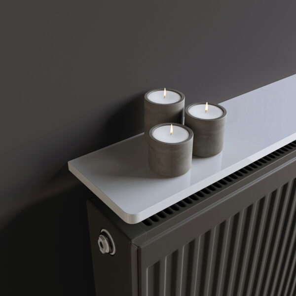 EasyFit Radiator Shelf - High Gloss White